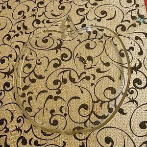 Glass Pumpkin Snack Plate #1